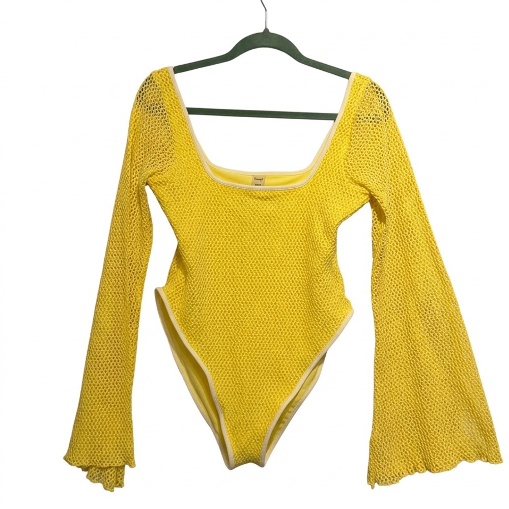 NWOT Montce Bright Yellow One-piece Swimsuit sz XL